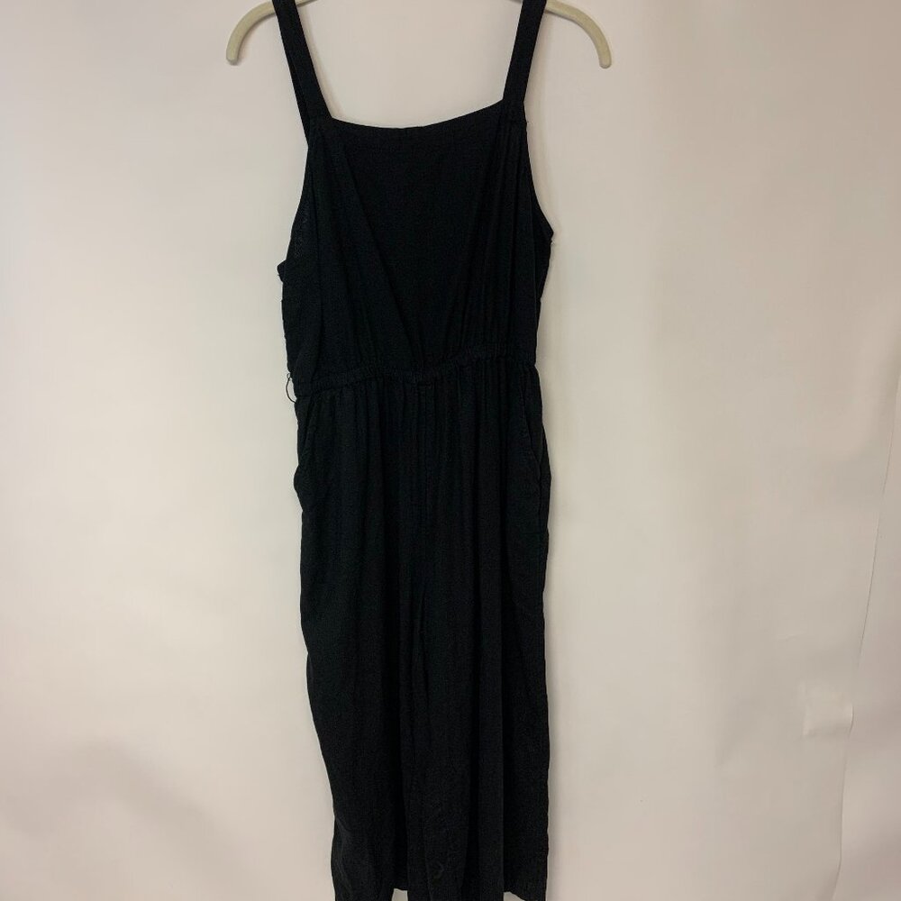 Old Navy Womens Romper Lagenlook Minimalist Basic Neutral Linen SZ M